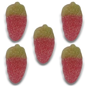 Giant Fizzy Strawberries - retro sweets from our online sweet shop in a bulk 3kg bag!