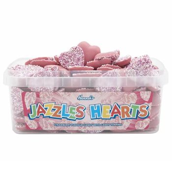 Pick and Mix Sweets - A full tub of strawberry flavour chocolate candy sweets with candy sprinkles topping