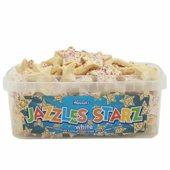 Pick and Mix Sweets - A full tub of white chocolate flavour sweets shaped like stars with candy sprinkles on top!