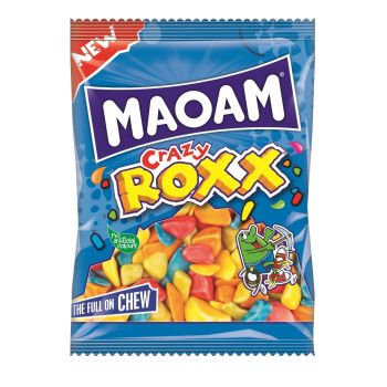 Maoam Crazy Roxx and quirky shaped chewy sweets with assorted fruit flavours