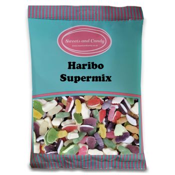 A bulk 1kg bag of Retro Haribo Supermix sweets