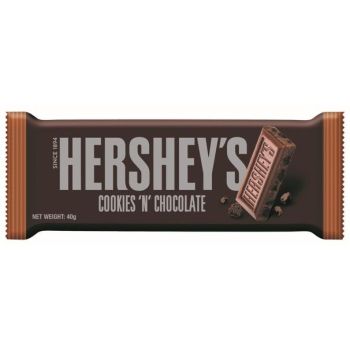 This American chocolate bar from Hershey's blends the perfect combination of original milk chocolate with crunchy cookie pieces mixed in.