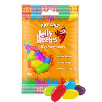 Hot Chip Jelly beans, fruity flavour jelly beans with a hint of chilli