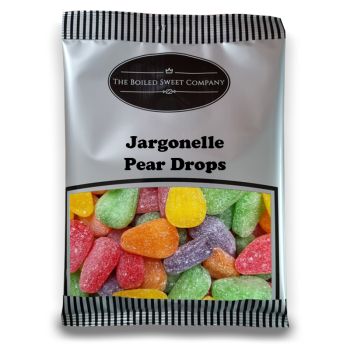 Jargonelle Pear Drops 1kg - Large pear flavour boiled sweets in 5 different colours