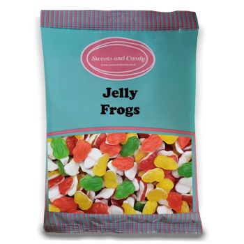 Jelly Frogs in a bulk 1kg bag of sweets