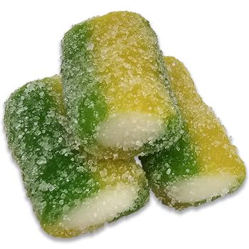 A bulk 1kg bag of Retro Jumbo Fizzy Apple Pencils