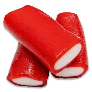 A bulk 1kg bag of Retro Jumbo Strawberry Pencils
