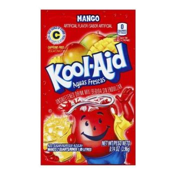 American Sweets - A sachet of Mango flavour Kool Aid, a drink powder imported from America.