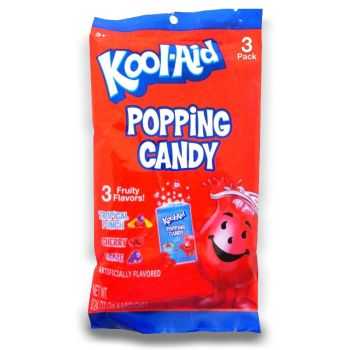 American Sweets - Kool aid popping candy bags, includes 3 flavours - Tropical Punch, Cherry and Grape