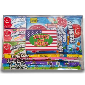 Laffy Taffy and Airheads Gift box - American sweets gift box full of Airheads and Laffy Taffy American candy!