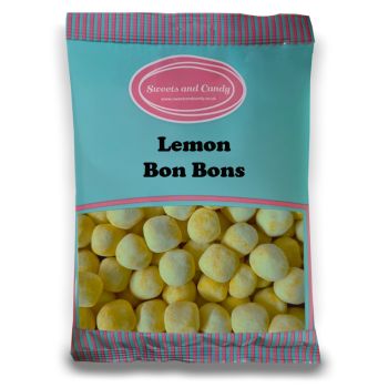 Pick and Mix Sweets - Lemon Bon Bons, retro chewy lemon flavour sweets