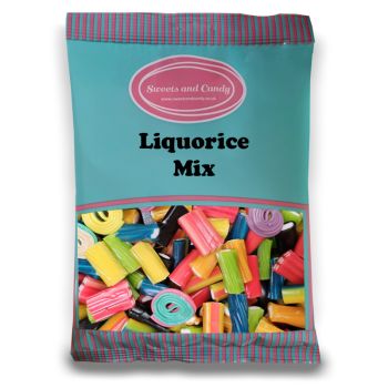 Pick and Mix Sweets - A bulk 1kg bag of colourful assorted liquorice sweets