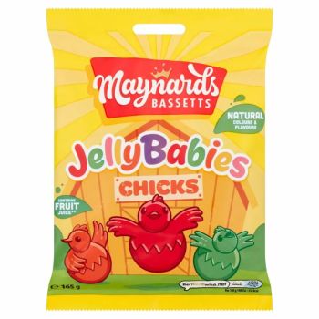 Easter Sweets - A share size bag of Maynards Bassetts Jelly babies chicks