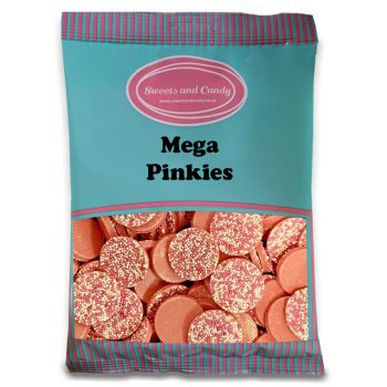 Retro Mega Pinkies in a bulk 1kg bag