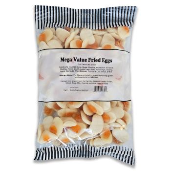 A bulk 1kg bag of jelly fired egg sweets