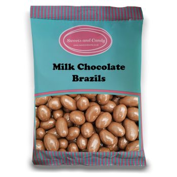 Chocolate Brazils - 1Kg Bulk bag of brazil nuts covered in milk chocolate
