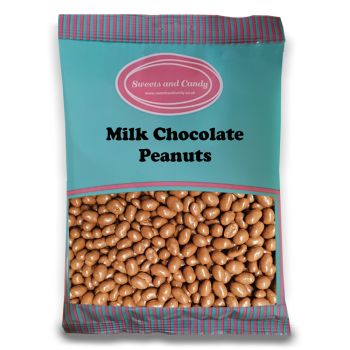 Chocolate Peanuts - 1Kg Bulk bag of traditional crunchy peanuts covered in a milk chocolate coating