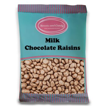 Chocolate Raisins - 1Kg Bulk bag of traditional juicy raisins covered in a milk chocolate coating