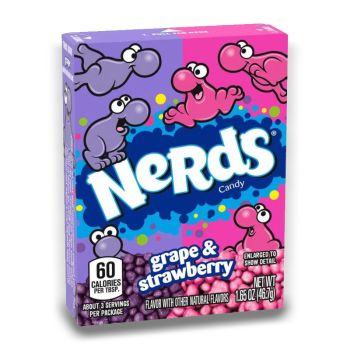 American Sweets - grape and strawberry flavour Nerds, crunchy chewy American candy.
