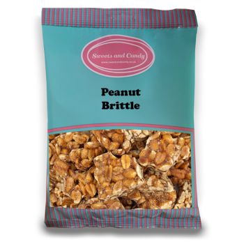 Peanut Brittle - 1Kg Bulk bag of retro pieces of crunchy peanuts covered in caramelised sugar.