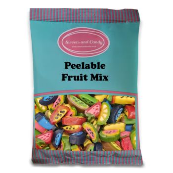 A bulk 1kg bag of peelable sweets, fruity liquorice candy