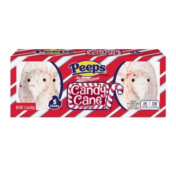 Peeps Candy Cane Chicks 5 Pieces
