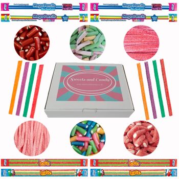 Pencils and Belts Pick and Mix Sweets Hamper Box