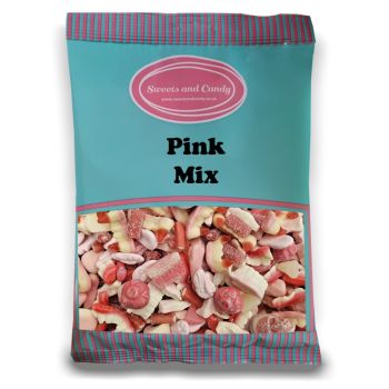 Pick and Mix Sweets - A bulk 1kg bag of mixed pink sweets!