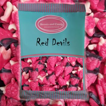 Halloween Sweets - Red Devils - 1Kg Bulk bag of spooky fruit flavour jelly sweets shaped like devils!