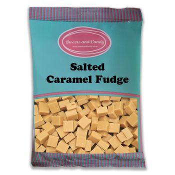 Salted Caramel Fudge 1kg bag - traditional cubes of salted caramel flavour fudge