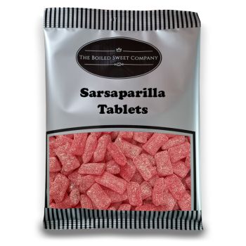 Pick and Mix Sweets - 1Kg Bulk bag of Sarsaparilla Tablets, herbal flavour boiled sweets!