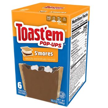 A box of Smores flavoured Pop Tarts, American sweets imported to the UK