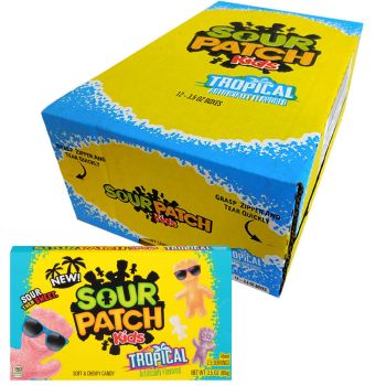 American Sweets - A full case of Sour Patch tropical flavour American candy in a handy theatre box!