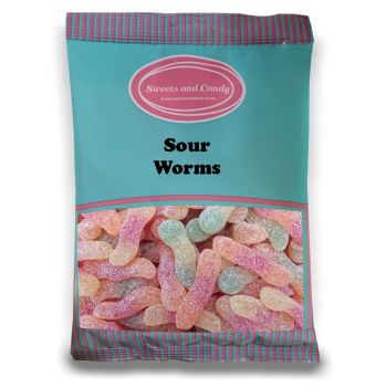 Fizzy Snakes - 1Kg Bulk bag of retro fizzy fruit flavour sweets shaped like snakes with a fizzy sour coating.