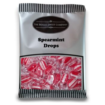 Spearmint Drops - 1Kg Bulk bag of traditional boiled sweets with a sweet spearmint flavour.
