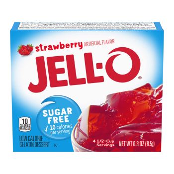 American Sweets - Sugar Free Strawberry flavour Jell-o for you to make at home!