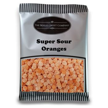 Pick and Mix Sweets - 1Kg Bulk bag of Super Sour Orange flavour boiled sweets!