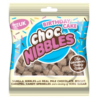 Pick and Mix Sweets - Birthday Cake Chocolate flavour caramel and chocolate nibbles