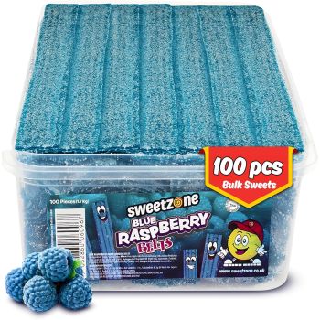 Sweetzone Blue Raspberry Belts tub of 100