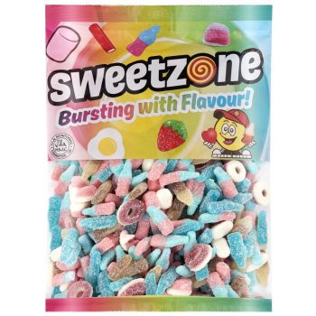 Retro Sweets - A bulk 1kg bag of Sweetzone Fizzy Mix sweets