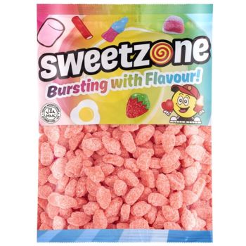 Retro Sweets - A bulk 1kg bag of Sweetzone Jelly Strawberry sweets