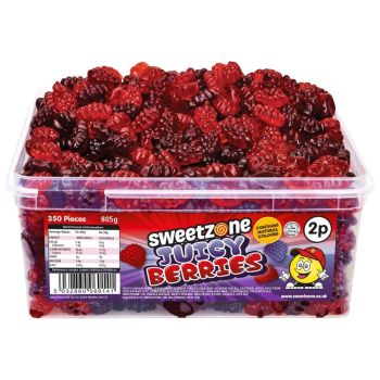 Sweetzone juicy berries in a bulk plastic tub