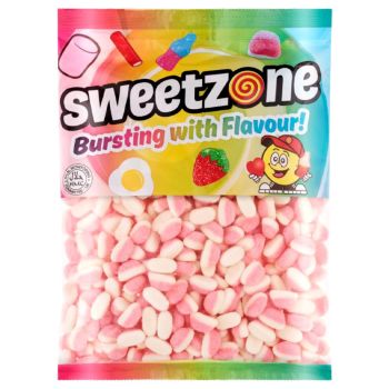 Retro Sweets - A bulk 1kg bag of Sweetzone Strawberry Puffs sweets