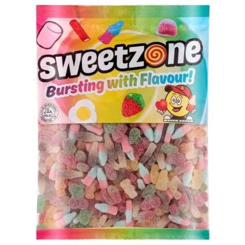 Retro Sweets - A bulk 1kg bag of Sweetzone Tangy Mix sweets