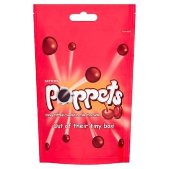 Chewy toffee sweets covered in milk chocolate