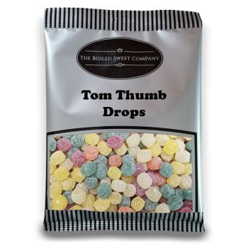 Pick and Mix Sweets - 1Kg Bulk bag of Tom Thumb Drops, assorted fruit flavour boiled sweets!