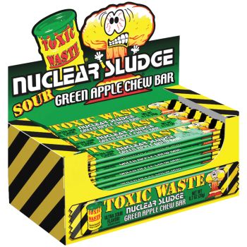 Sour Sweets - Retro chew bars made by Toxic Waste with a super sour apple flavour!