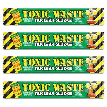 Sour Sweets - Retro chew bars made by Toxic Waste with a super sour apple flavour!