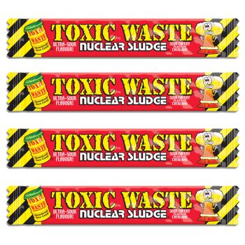 Sour Sweets - Retro chew bars made by Toxic Waste with a super sour cherry flavour!