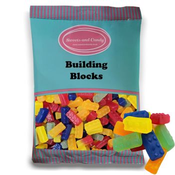 Pick and Mix Sweets - gummy building block shaped sweets